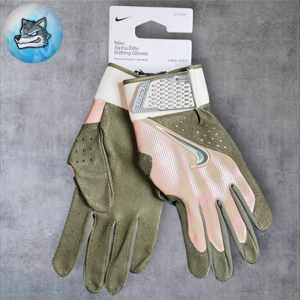 Nike Alpha Elite Batting Gloves Armed Forces Day PE Issued Mens XL HJ0959-203